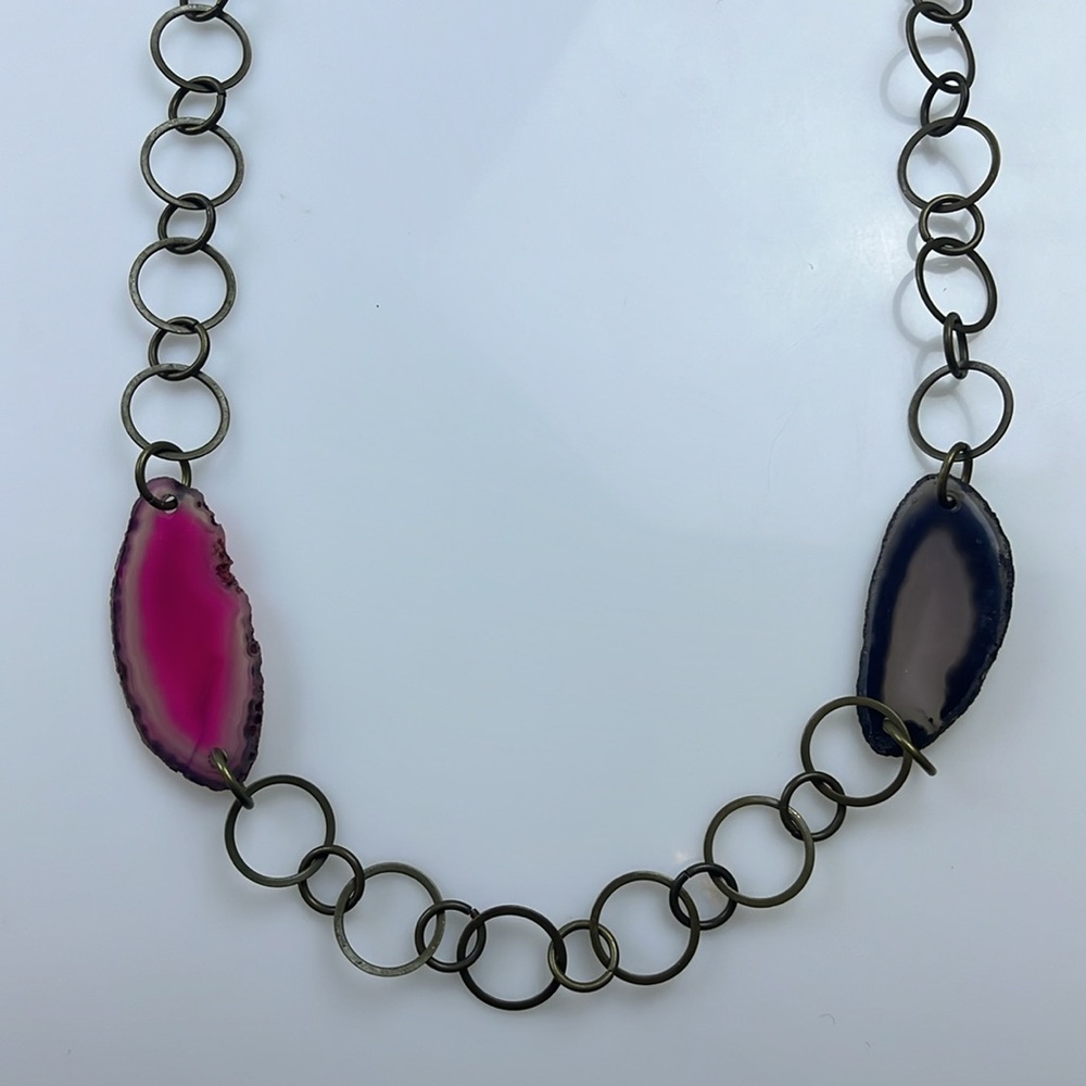 Beautiful Long Statement Piece Necklace N260-69 - image 3